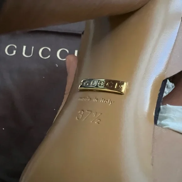 Gucci Tan Leather Heels - Picture 11 of 14